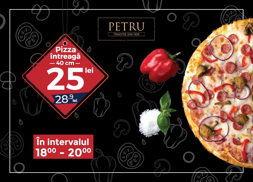 Pizza mare la pret de sarbatoare